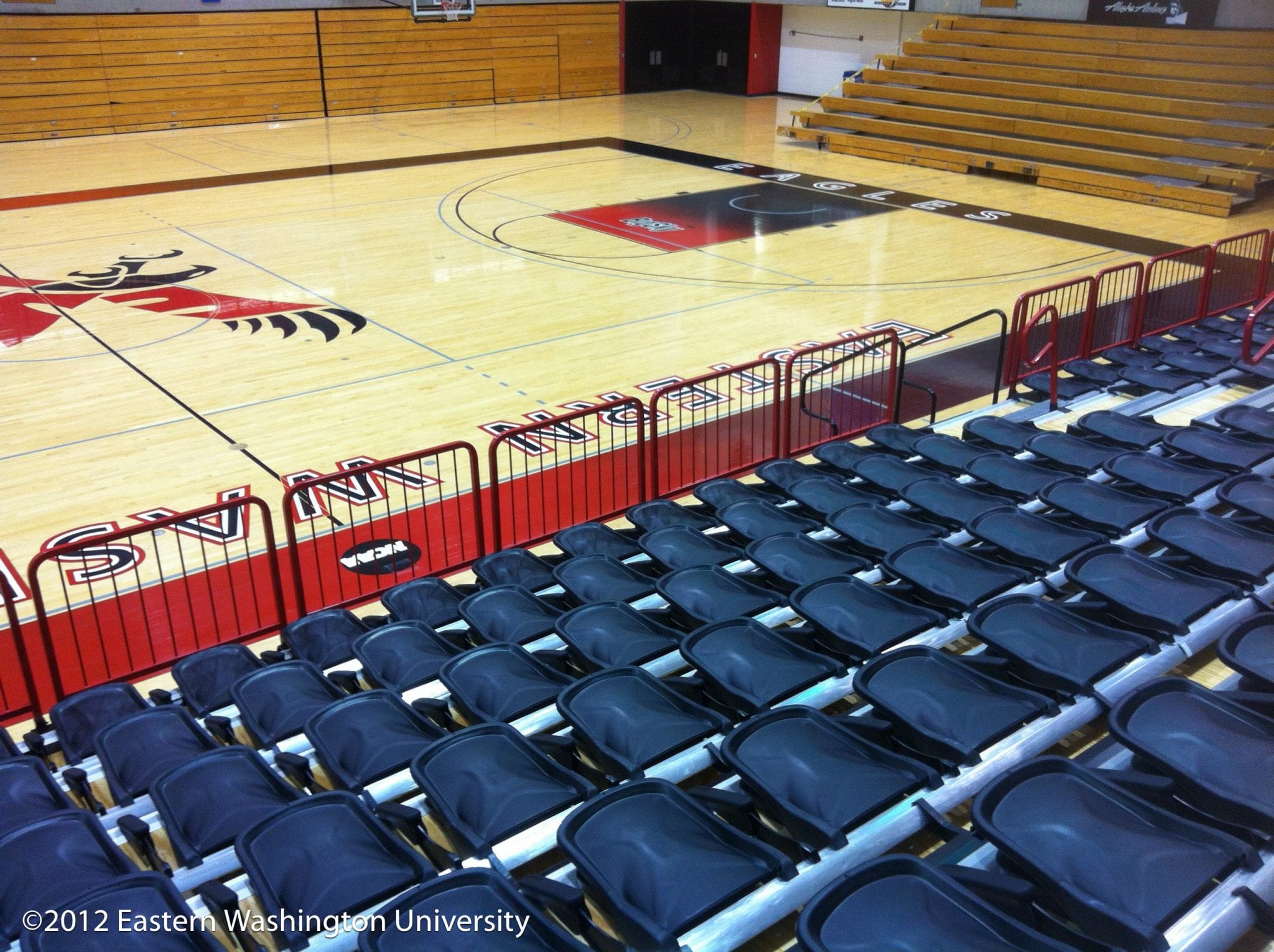 the University's Rec Center basketball court