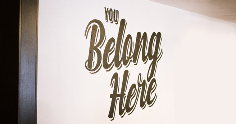 you belong here sign image