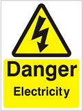 warning sign for electricity